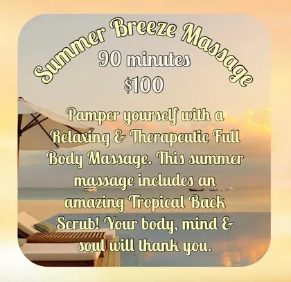 Summer Breeze Massage special